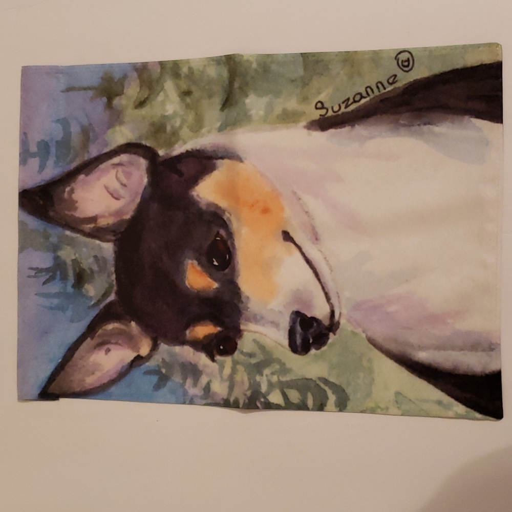 Garden flag  Rat Terrier 15 x 11